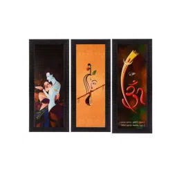 eCraftIndia Set of 3 Satin Matt Textured Art Painting-21