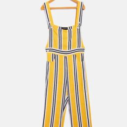 Crimsoune Club Kids Yellow Striped Jumpsuit-image-97