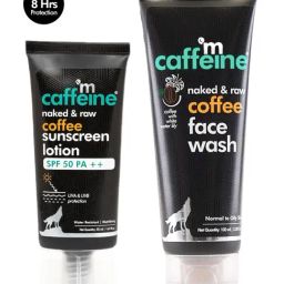 mCaffeine Naked & Raw Coffee Face Wash & Sunscreen Lotion SPF 50 PA++-image-37