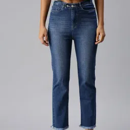 showoffff SHOWOFF Clean Look Blue Straight Fit Denim Jeans-picture-4