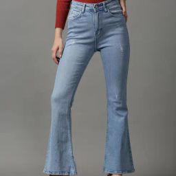 SHOWOFF Blue Solid Mid Rise Jeans-image-91
