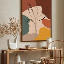 The Art House Abstract Multicolor Canvas Painting-image-63