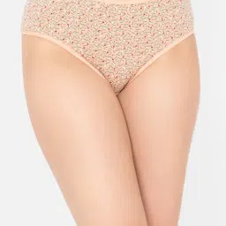Clovia Beige Printed Cotton Hipster Panty-picture-39