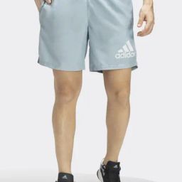 Adidas Grey Regular Fit Printed Sports Shorts-image-9