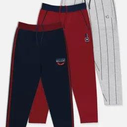 HELLCAT Multicolor Solid Trackpants (Pack Of 3)-picture-35