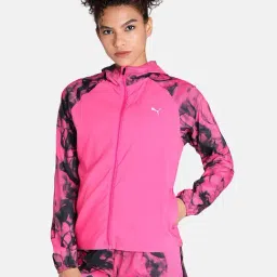 Puma Pink Printed Sports Jacket-picture-9