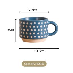 Nestasia Blue Non-Slip Stackable Cups Set Of 4 With Stand 100ml image 4