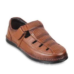 Metro Men's Tan Fisherman Sandals-picture-48