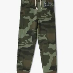 GAP Boys Green Printed Joggers-image-79