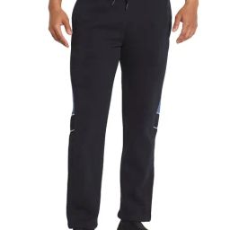 Octave Navy Blue Polyester Regular fit Solid Track Pants-image-29