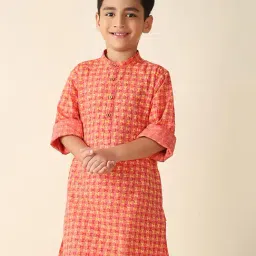 Fabindia Kids Coral Printed Full Sleeves Kurta-picture-27