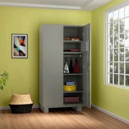 Godrej Interio Storwel  M2 2-Door Steel Almirah, Prince Grey (1-Year Warranty, 1 Locker)-image-57