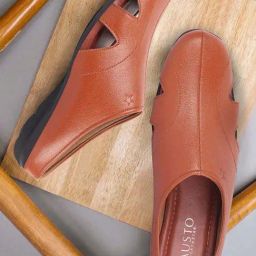Fausto Men's Tan Mule Shoes-image-48