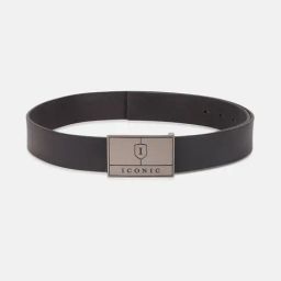 Iconic Blue Solid Push Pin Buckle Belt-image-42