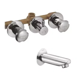 PLUMBER NECTAR Concealed Wall Mixer, One Composite Body, Wall Spout and Flange (Combo), NEC-510CB-image-48