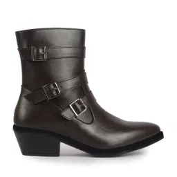 Fausto Women's Brown Casual Booties-image-73