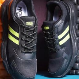 North Star by Bata Men's MESHUGA Black Running Shoes-image-40
