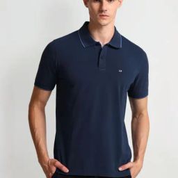 arrow sport Arrow Sports Blue Regular Fit Polo T-Shirt-picture-47