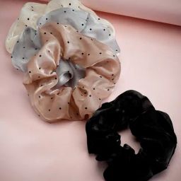 Panash Embellished Ponytail Holders Set of 4-28