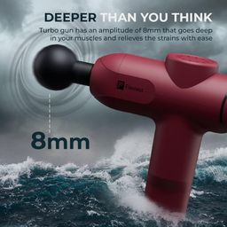 Flexnest Turbo Vibration Gun Massager with 4 Heads image 5