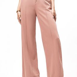 FREAKINS Women Dusty Rose Pintuck Denim Pants-image-8