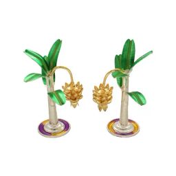 Sri Jagdamba Pearls 0.8 Silver Banana Pooja Tree (54 gm) - Set of 2-17