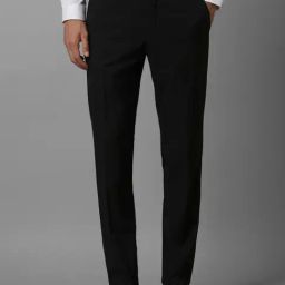 Louis Philippe Black Slim Fit Trousers-image-77