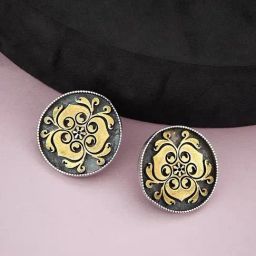 Fabindia Silver Stud Earrings-image-68