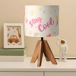 Myntra Elegant Homes Engineered Wood Cylindrical Shaped Table Lamp-17