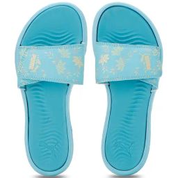 Puma Women's Silvia V2 Blue Slides-picture-8