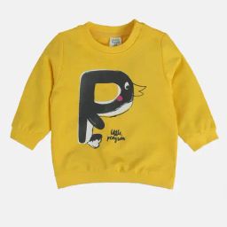 MINIKLUB Girls Yellow Printed Full Sleeves Sweatshirt-image-45