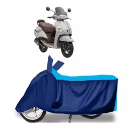 Auto Pearl Two Wheeler Cover for TVS Jupiter classic - Cyan, Blue-image-47