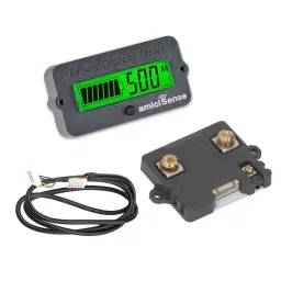 amiciSense Coulometer Battery Capacity Indicator Portable 50 A For Li-ion, Life-Po and Lead Acid Battery-33