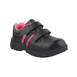 Fuel Metallic Toe Safety Shoes PVC Single Density Low Ankle PinkSynthetic Leather for Women Size UK8, Riga-image-45