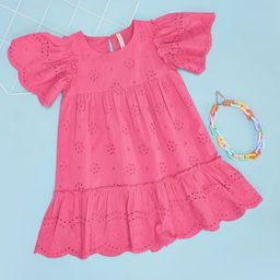 Pantaloons Junior Flutter Sleeve A-Line Dress-image-61