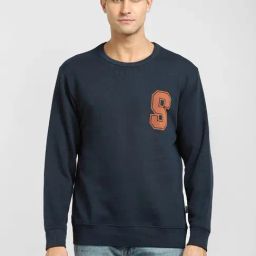 SELECTED HOMME Blue Cotton Regular Fit Sweatshirt-picture-31