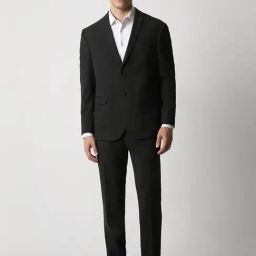 Van Heusen Black Slim Fit Two Piece Suit-image-75