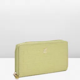 Baggit Women Abstract Textured PU Zip Around Wallet With A Sling Strap image 2