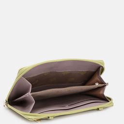 Baggit Women Abstract Textured PU Zip Around Wallet With A Sling Strap image 5