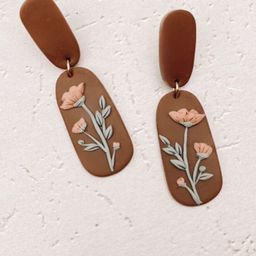 VMA PLAY FASHION Oval Shaped Drop Earrings-image-67