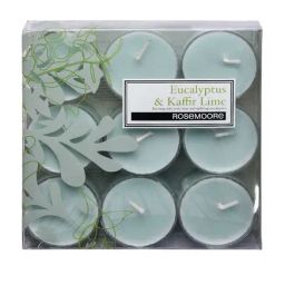 Rosemoore Eucalyptus & Kaffir Lime Blue Wax Tea Light Candle-image-29