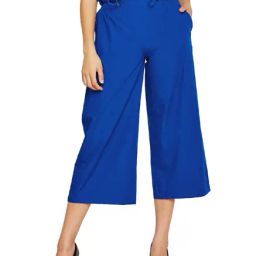 Oxolloxo Blue Comfort Fit Culottes-picture-31