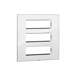 Legrand Cover Plate with Support Frame Myrius Ice White 18 Module, 6795 38-48