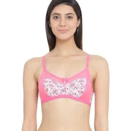 Clovia Pink Non-Wired Non-Padded Full Coverage Bra-picture-26