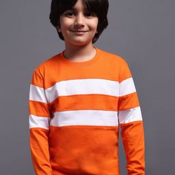 Provogue Boys Striped Pockets T-shirt-43
