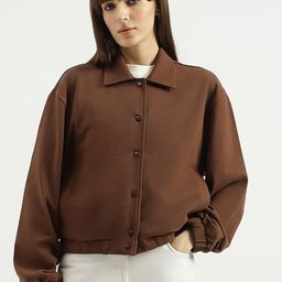 United Colors of Benetton Women Spread Collar Solid Tailored Jacket-picture-24