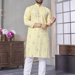 ATOXIC Men Cotton Solid Straight Kurta-picture-58