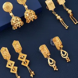 DIVASTRI Gold-Plated Brass Earrings-picture-24