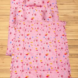 Mittenbooty Baby Quilt Bolster Bed Set Peppa Print-Pink-image-51