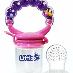 Littloo Silicone Fruit/Food Nibbler for Infant and Baby, Multicolor, BPA-Free-19
